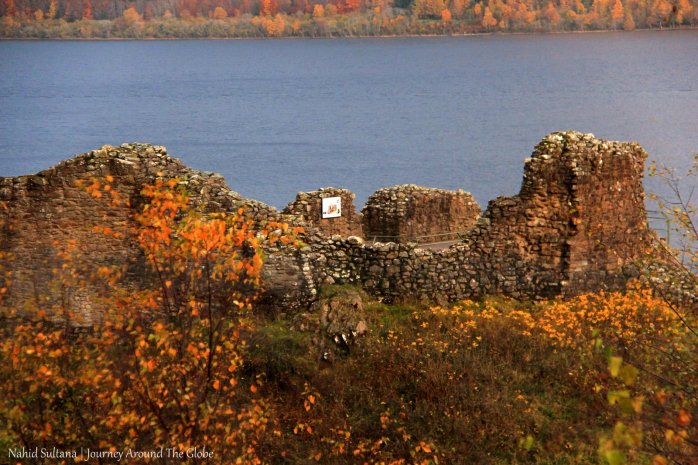 Urquhart Castle by Loch Ness in Scotland