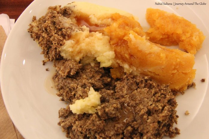 Haggis in Edinburgh Castle