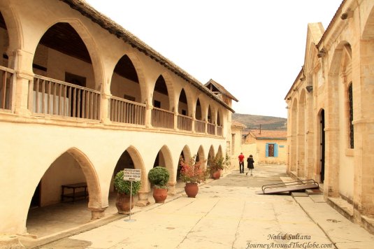 Monastery of the Holy Cross  in Omodos Village, Cyprus 