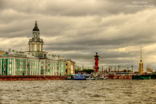Glimpse of St. Petersburg by Neva River