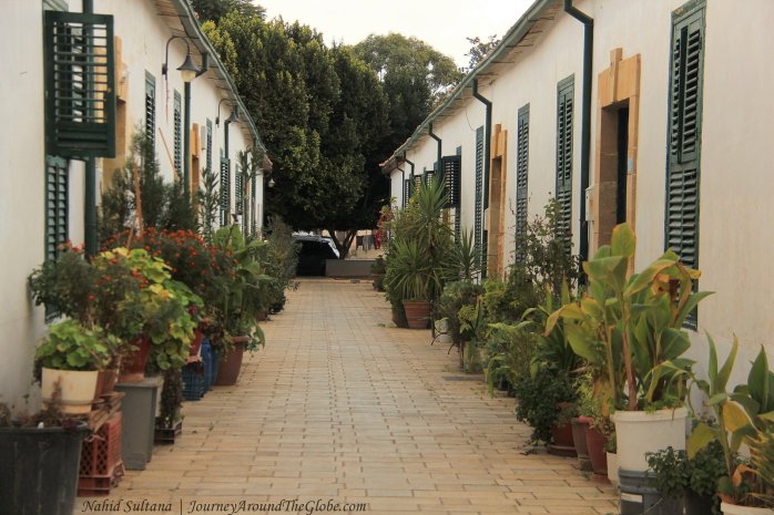 Traditional Turkish Cypriot architecture and houses of Samanbahce neighborhood 