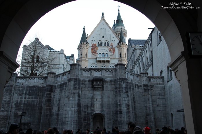 Entrance to Neuschwanstein Castle in Fussen, Germany