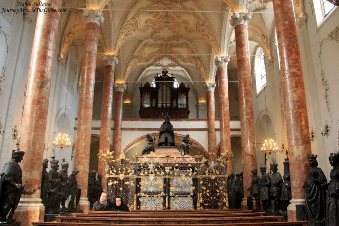Hofkirche with the tomb of Emperor Maximilian I in Innsbruck, Austria