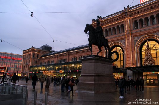 Main train station or Hauptabahnof of Hannover, Germany