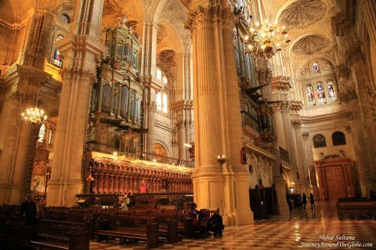 Inside Malaga Cathedral