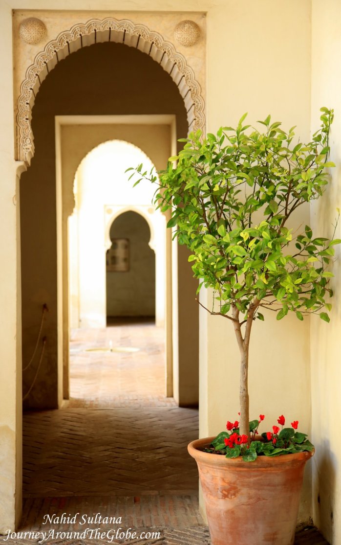 Moorish architecture in Malaga, Spain