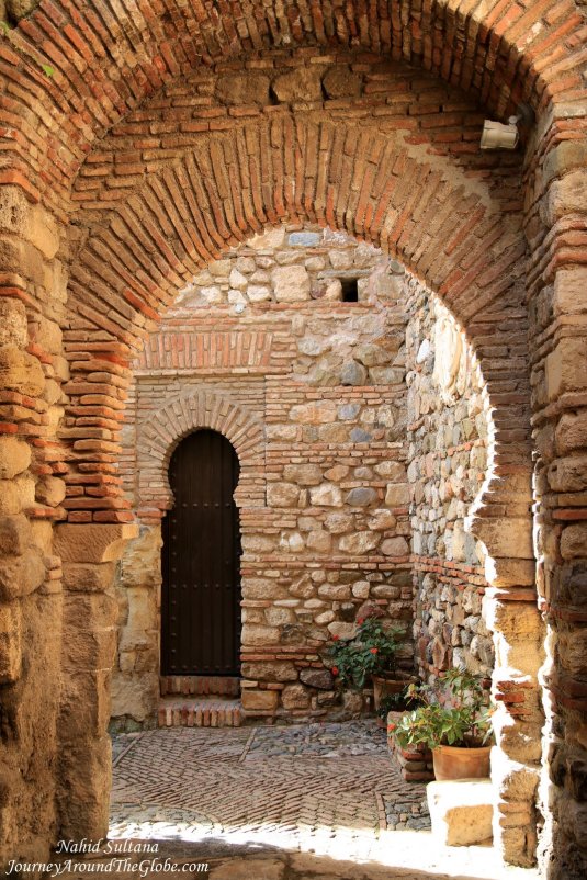 Malaga Alcazaba - a Moorish castle in Malaga, Spain