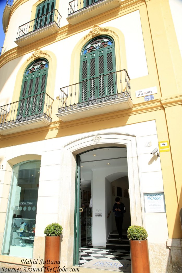 The house where Spanish painter Pablo Picasso was born in Malaga, Spain