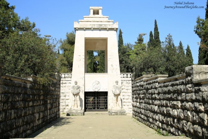 WWII War Memorial on Gorica Hill in Podgorica, Montenegro