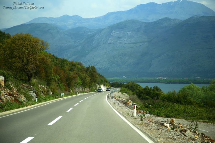Scenic highway to Tirana, Albania (from Podgorica)