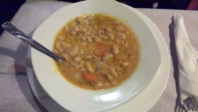 Fasule - an Albanian beans soup we had in Tirana, Albania