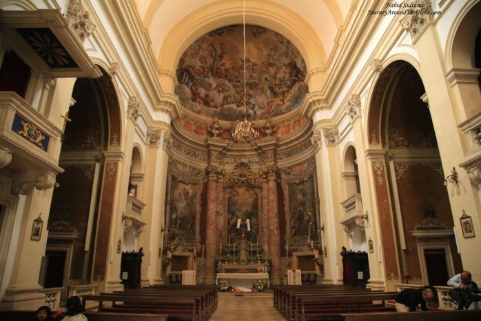St. Ignatius Church - a 18th century Jesuit Church in Dubrovnik, Croatia 