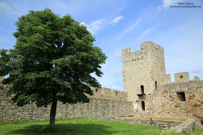 A medieval tower in Kalemagdan in Belgrade, Serbia