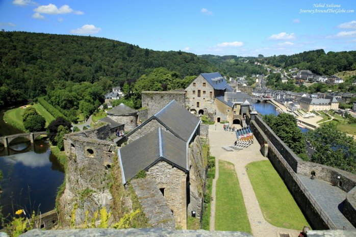 Godfrey's Castle and its surroundings in Bouillon, Belgium