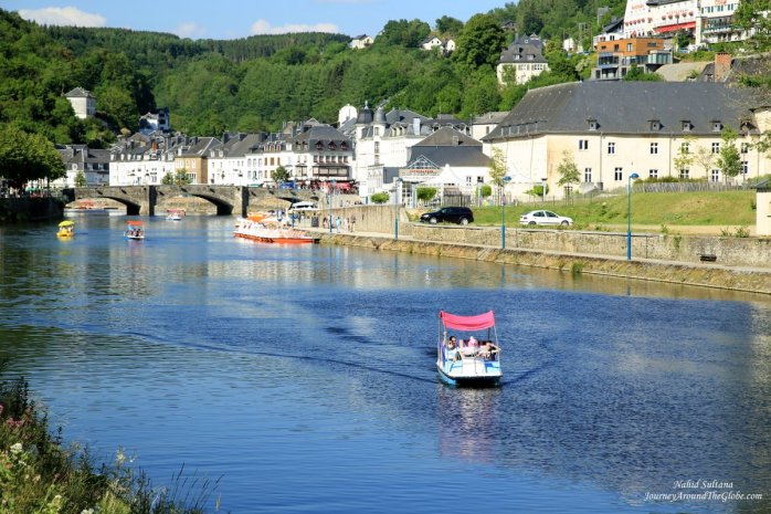 Walking by River Semois in Bouillon, Belgium