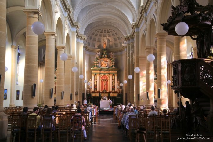 The unknown church in Bouillon, Belgium