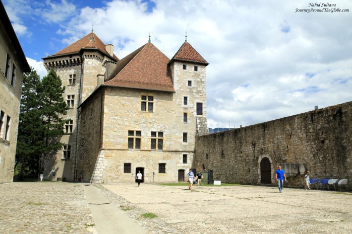Entering Annecy Castle which was once the residence of the Counts of Geneva in the 13th and 14th centuries