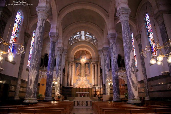 Inside Basilique de la Visitation in Annecy, France