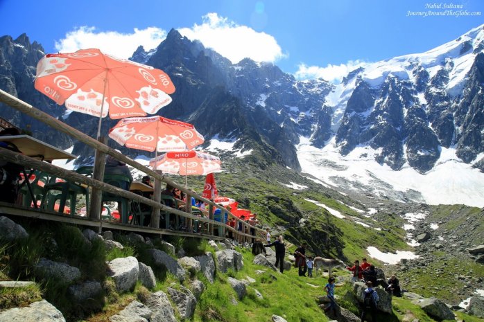 Plan de Aiguille on Mont Blanc massif in France