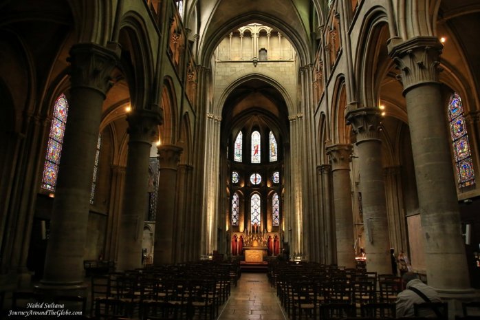 Notre Dame Church - a 13th century church in Dijon, France