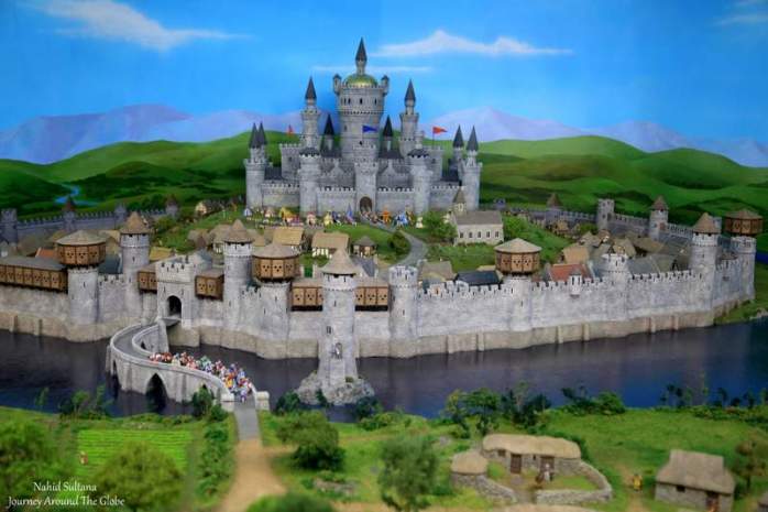 A mini-castle inside Miniature World in Victoria, Canada