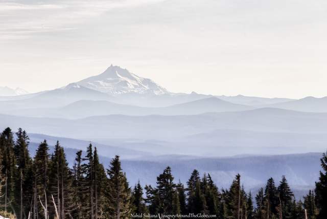 Another glimpse of Mt. Jefferson in the distance, view from Timberline Lodge, Mt. Hood