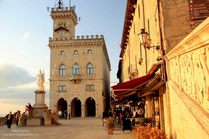 PIAZZA della LIBERTA or PIAZZA PUBLICA in the Old Town of San Marino
