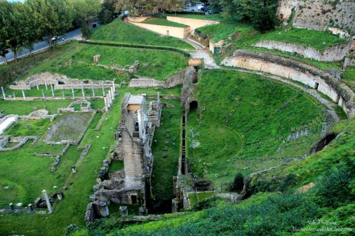 Ancient ruins of Roman Theater in Volterra, Italy