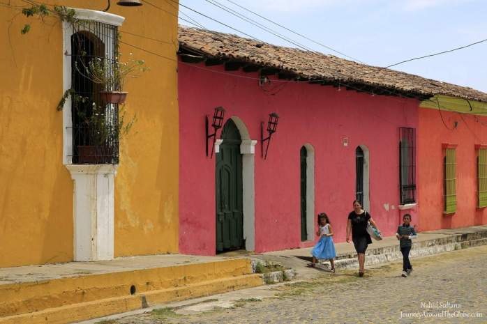 Colonial town Suchitoto in El Salvador