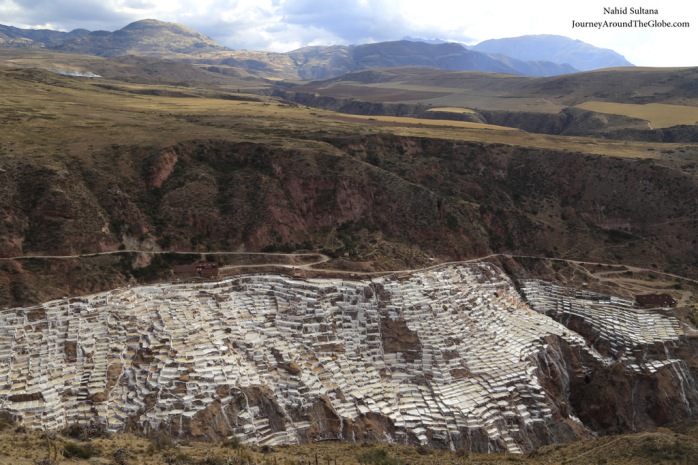 Driving to thru Andes towards MARAS SALINERAS in Peru