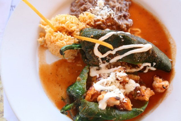 Chilles Rellenos...my 1st lunch dish in Cabo, Mexico in Mango Cantina