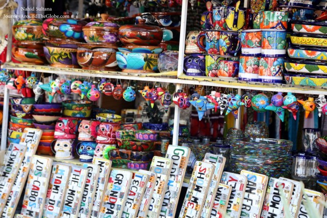 Colorful souvenirs of Los Cabos in Mexico