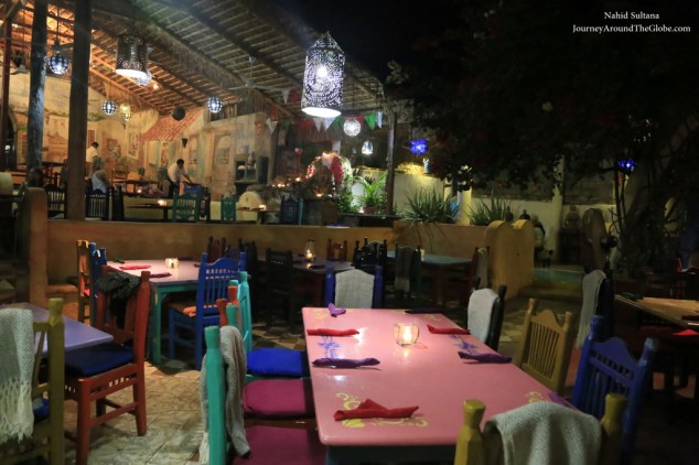 A very popular restaurant Mi Casa in Cabo San Lucas, Mexico