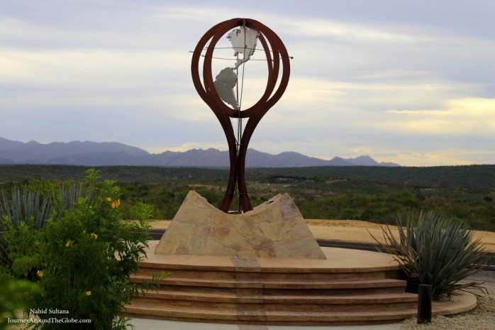 Monument for Tropic of Cancer near Cabo, Mexico