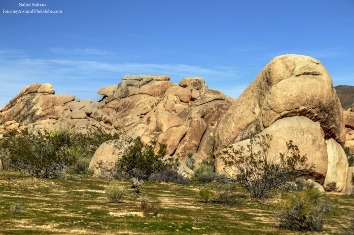 Jumbo Rock Campground in Joshua Tree National Park, California