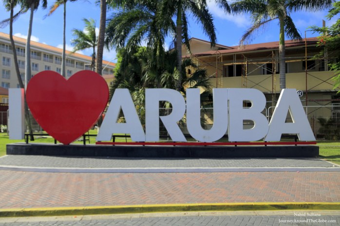 I Love Aruba in Oranjestad, Aruba