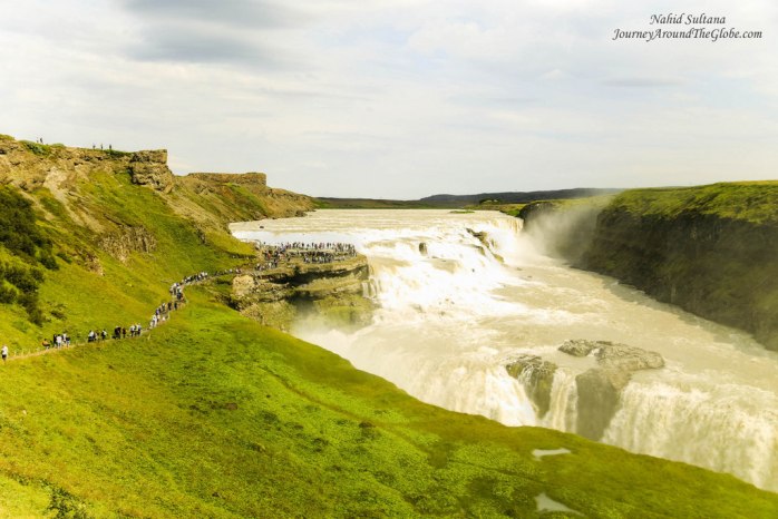 Gullfoss or The Golden Falls in Iceland